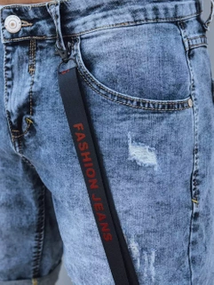 Moške jeans kratke hlače Barva Modra DSTREET SX2139_5