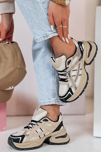 MODERMAX ženske športne copate Dstreet v barvi kaki ZY0899