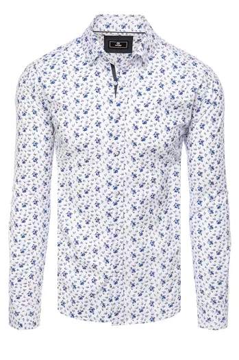 Moška vzorčasta srajca Barva Bela DSTREET DX2397