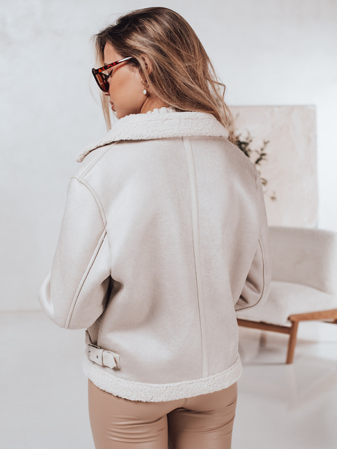 Ženska jakna SOFTSTILL iz semiša s kameljo ovčjo kožo Dstreet TY4748