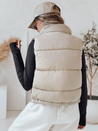 Ženski prešiti telovnik URBANELLE beige Dstreet TY4973