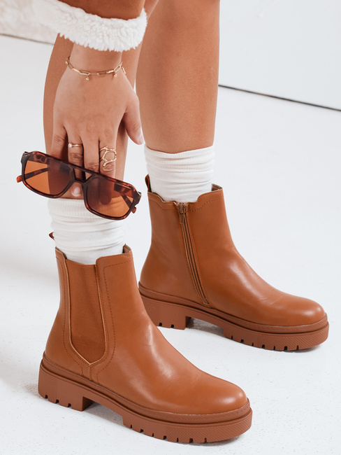 Ženski škornji MONDERICO camel Dstreet ZY0512
