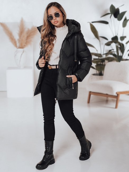 Ženske zimske jakne SALVONA black quilted Dstreet TY4997