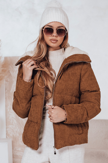 Ženska zimska bunda TRENDYGLAM rjava Dstreet TY4360