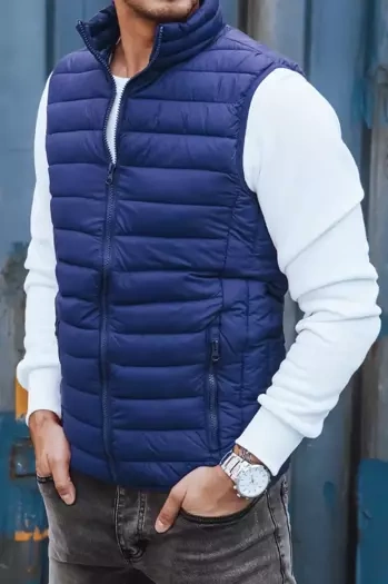 Moški mornarsko modri telovnik Dstreet TX4124