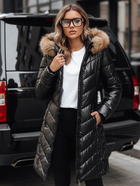 Ženska prešita zimska bunda BELLATRIX black Dstreet TY4581z