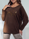 Ženska bluza PERFSTYLE čokoladna Dstreet RY2667_3