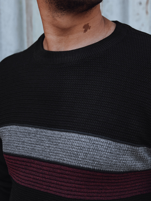 Moški črni pulover Dstreet WX2209