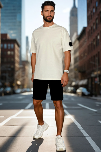 Moški beli komplet Dstreet AX0806