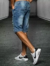Moške jeans kratke hlače Barva Modra DSTREET SX1516
