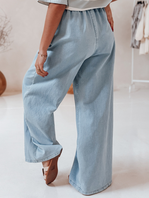 Ženske hlače iz džinsa DENIMJOY svetlo modra Dstreet UY2717