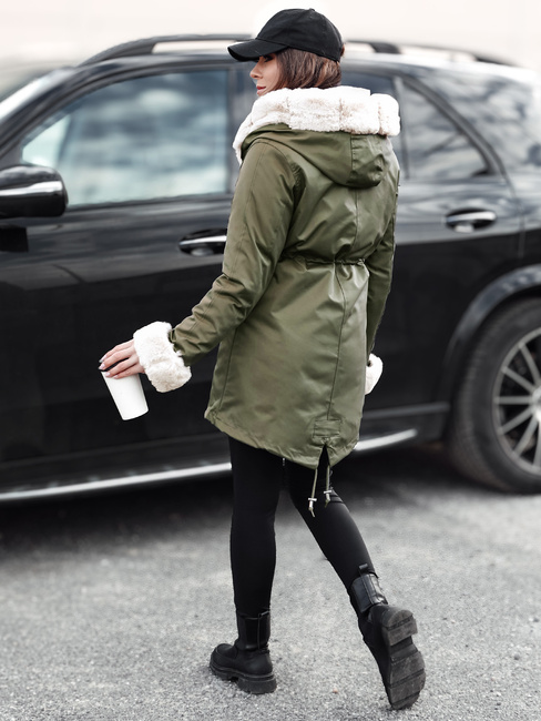 Ženska zimska jakna parka ARCTIC green Dstreet TY4782