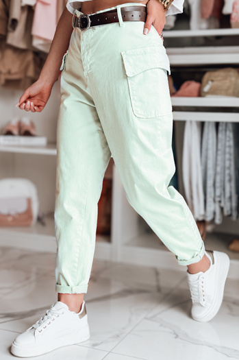 Ženske vrečaste hlače GOTRENDI mint Dstreet UY2528