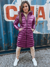 Ženska prešita zimska bunda LESSI purple Dstreet TY5522