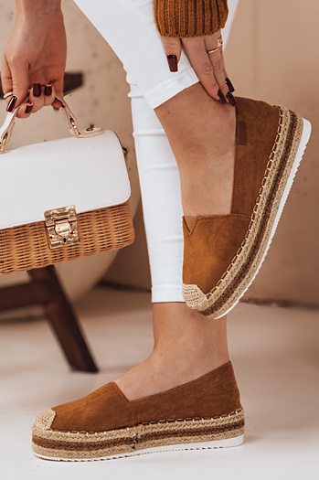 Ženske espadrile LANSI camel Dstreet ZY0060