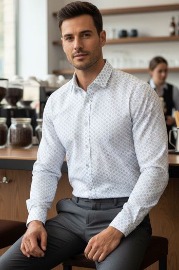 Moška bela srajca Dstreet DX2438