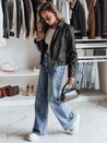 Ženska usnjena jakna DARKGLORY ramonesque black Dstreet TY4963
