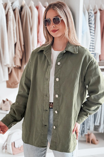 Ženska prehodna srajčna jakna oversize KOSMOJACK khaki Dstreet TY4840