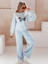 Ženska bluza z vezenino DOGSWEETY modra Dstreet BY1479