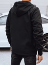 Moška prehodna softshell jakna s kapuco črna Dstreet TX4819