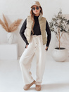 Ženski prešiti telovnik URBANELLE beige Dstreet TY4973