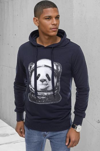 Moška temno modra majica Dstreet BX5131