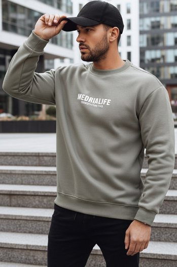 Moška majica s potiskom v barvi kakija Dstreet BX5929