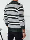 Moški črtast siv pulover Dstreet WX2262
