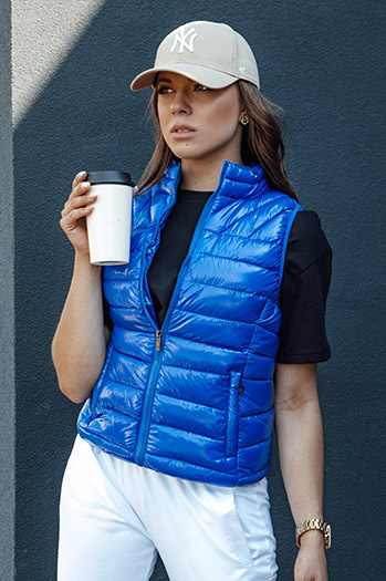 Kamizelka damska WIANO niebieska Dstreet TY4522