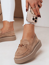 Ženski mokasini LOFELIS khaki Dstreet ZY0690