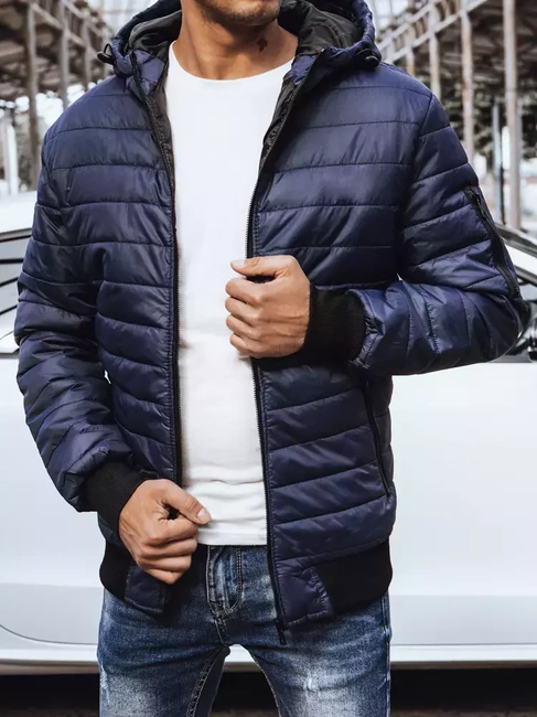 Moška prehodna jakna temno-modra Dstreet TX4144