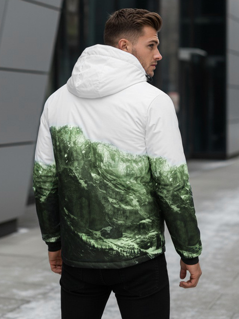 Moška zimska smučarska jakna zelena Dstreet TX5126