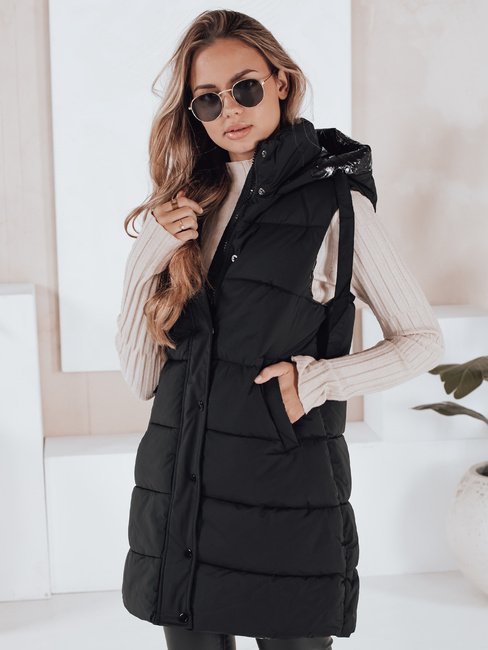 Ženski brezrokavnik TOLIS črna Dstreet TY3297