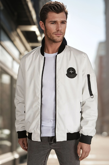 Moška prehodna bomber jakna bež Dstreet TX5028