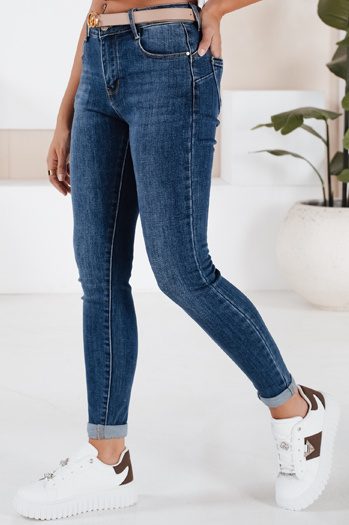 Ženske jeans hlače DIVETTI temno modre Dstreet UY2252