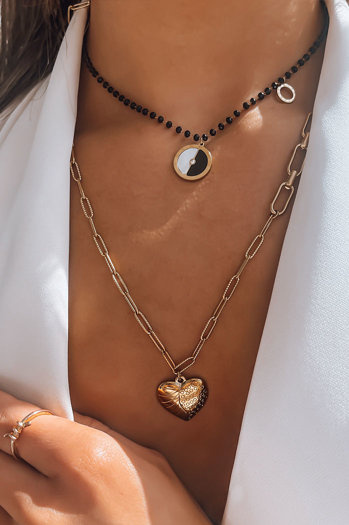 Ženska ogrlica SAHARUN Barva Črna DSTREET IY0064