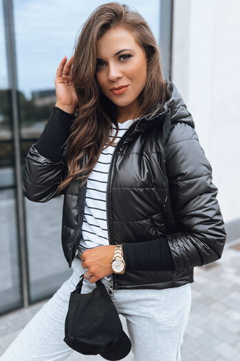 Ženska prešita jakna AURORA  Barva Črna DSTREET TY3721 