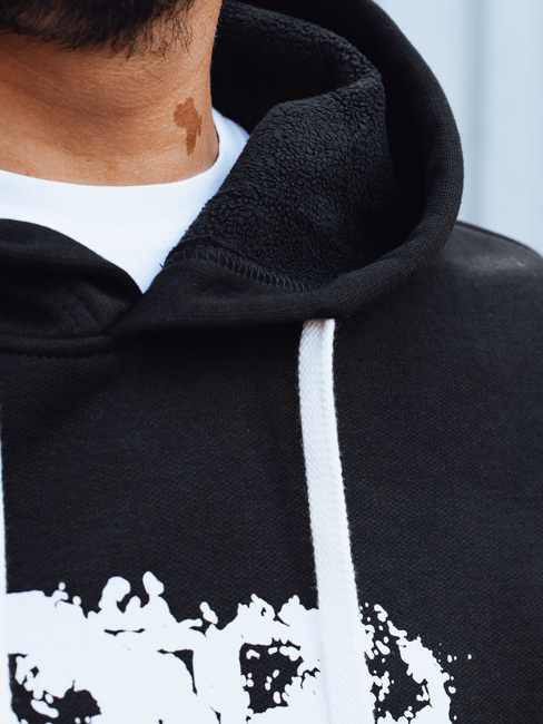 Moška potiskana izolirana jopa črna Dstreet BX5927