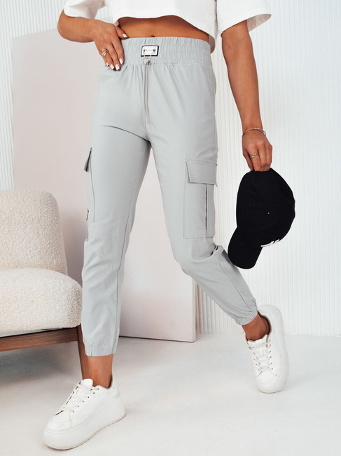 Ženske hlače casual MAREN Barva siva DSTREET UY2068