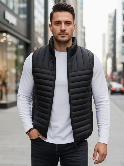 Moški prešiti jopič črne barve Dstreet TX5084