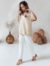 Ženska bluza prevelike velikosti SHINE LOVE beige Dstreet RY2914