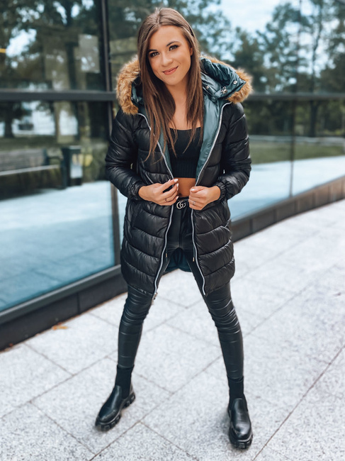 Ženska zimska jakna SANAH temno-zelena Dstreet TY2889