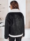 Ženska jakna iz ovčje kože črna Dstreet TY5125