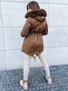 Ženska zimska jakna GODDESS Barva kavna DSTREET TY3869