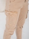 Ženske tovorne hlače CARGOIF light beige Dstreet UY2712
