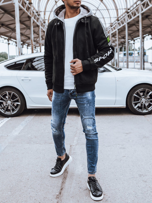 Moška jopa s potiskom Barva Črna DSTREET BX5613