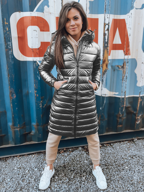 Ženska prešita zimska jakna LESSI silver Dstreet TY5519