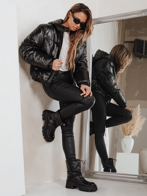 Ženski škornji traper black Dstreet ZY1299