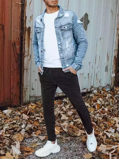 Moške chino hlače Barva Črna DSTREET UX3431