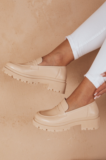 Ženski mokasini TORINO beige Dstreet ZY0777